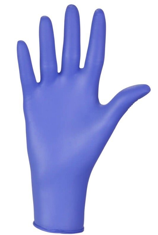Rękawice diagnostyczne i ochronne, nitrylowe, bezpudrowe Mercator nitrylex basic ciemnoniebieskie rozmiar XS (100 sztuk)