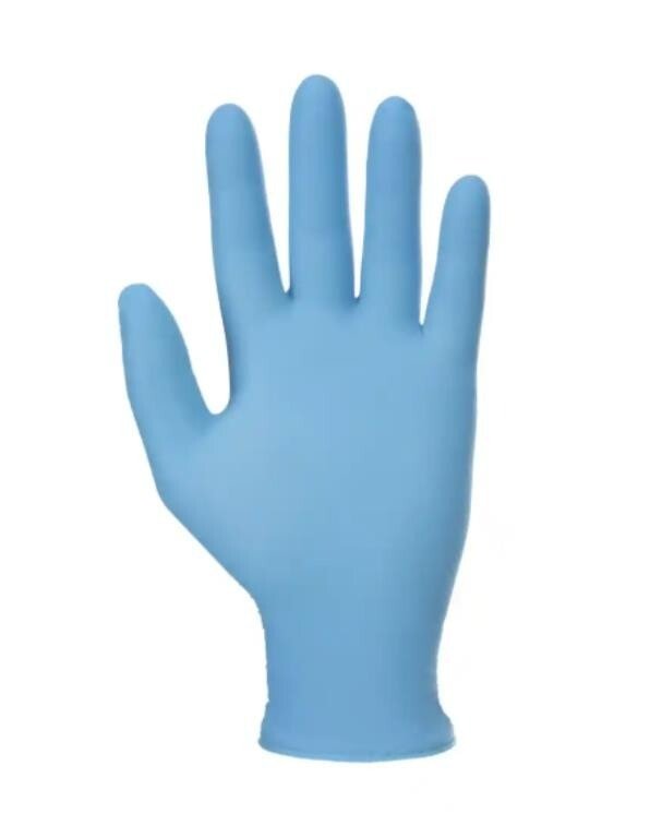 Rękawice diagnostyczne i ochronne, nitrylowe, bezpudrowe Mercator nitrylex classic niebieskie rozmiar XL (100 sztuk)