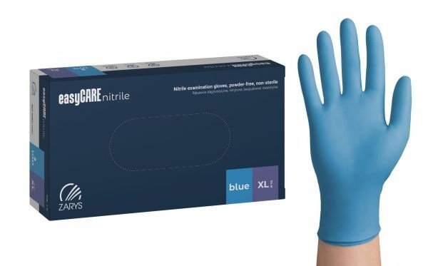 Rękawice nitrylowe diagnostyczne niebieskie  rozmiar XL (100 sztuk)
