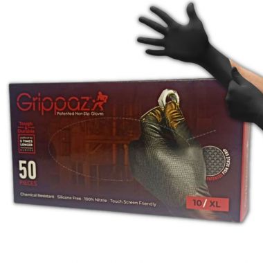 Rękawice warsztatowe nitrylowe antypoślizgowe Grippaz rozmiar XL (50 sztuk)