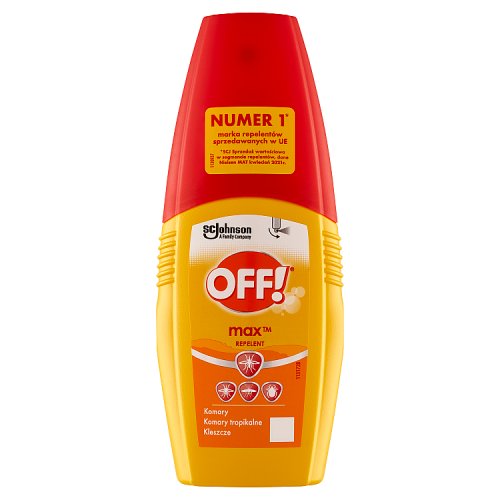 Repelent przeciw komarom i kleszczom w atomizerze OFF! Max 100 ml