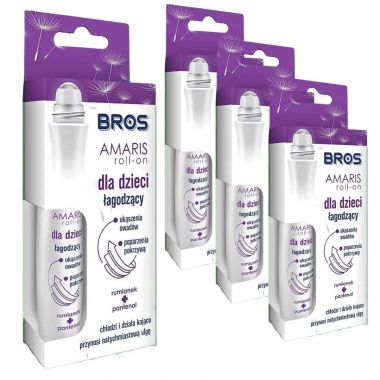 Roll-on Amaris dla dzieci łagodzący ukąszenia 15 ml x 4 sztuki