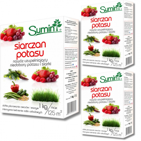 Siarczan potasu Sumin 1 kg x 3 sztuki