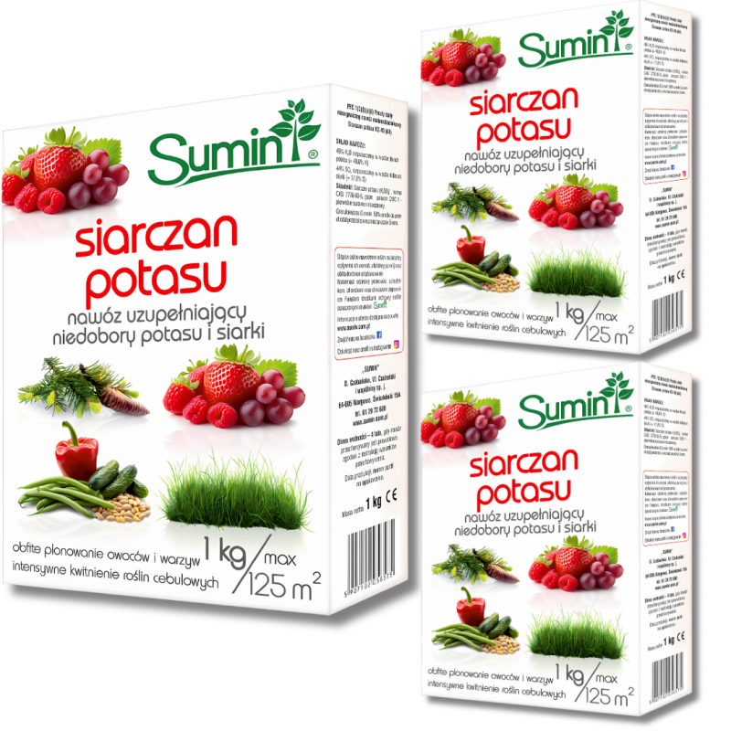 Siarczan potasu Sumin 1 kg x 3 sztuki