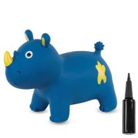 Skoczek gumowy nosorożec niebieski Sun Baby J06.023.1.1