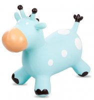 Skoczek gumowy żyrafka niebieska Sun Baby J06.013.1.1