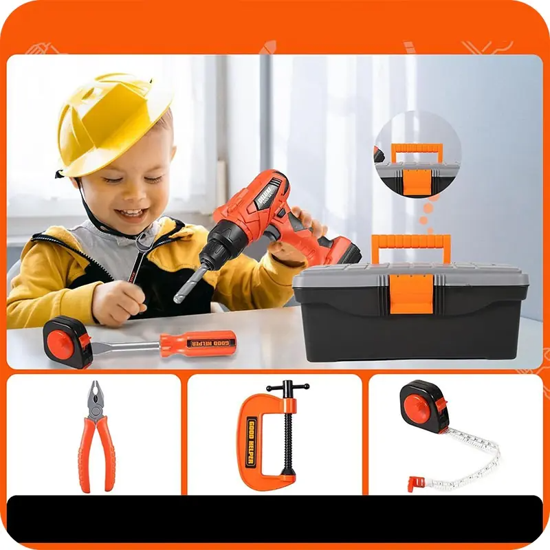 Skrzynka z narzędziami dla dzieci Electric Drill (36 elementów)