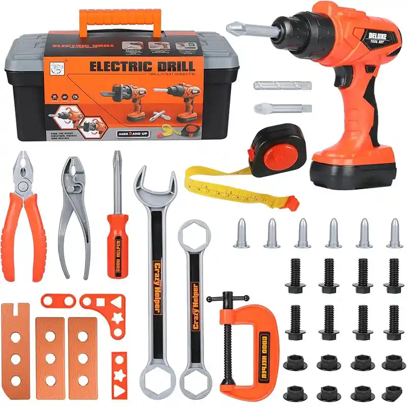Skrzynka z narzędziami dla dzieci Electric Drill (36 elementów)