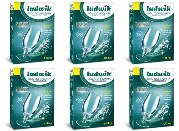 Sól do zmywarek Ludwik 1.5 kg x 6 sztuki