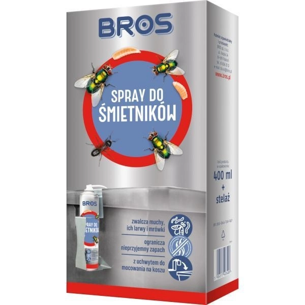 Opakowanie Spray Bros do śmietników + stelaż 400 ml