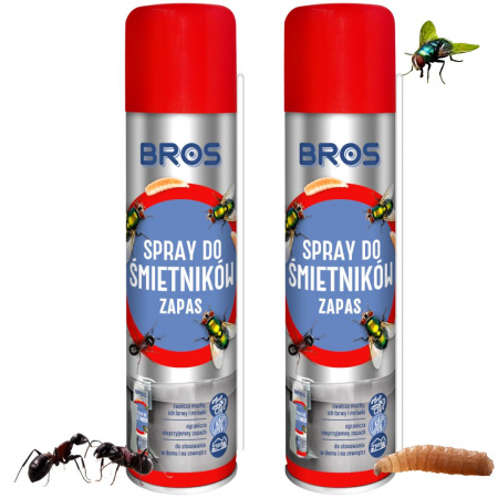 Spray do śmietników zapas Bros 400 ml x 2 sztuki