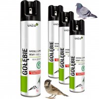 Spray na gołębie i inne ptaki Vaco 300 ml x 4 sztuki
