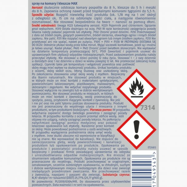 Spray na komary i kleszcze Bros Max 90 ml x 3 sztuki