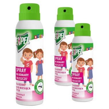 Spray na komary i kleszcze Expel kids 90 ml x 3 sztuki