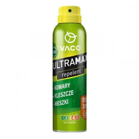 Spray na komary, kleszcze i meszki DEET 30% Vaco ULTRAMAX 170 ml