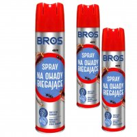 Spray na owady biegajace Bros 300 ml x 3 sztuki
