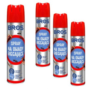 Spray na owady biegajace Bros 300 ml x 4 sztuki