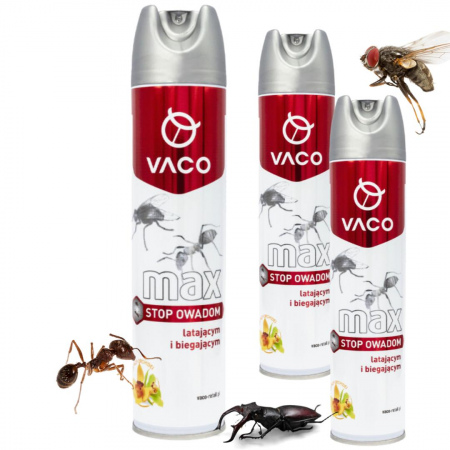 Spray na owady biegające i latające MAX Vaco 300 ml x 3 sztuki