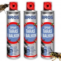 Spray na owady taras i balkon Bros 350 ml x 3 sztuki