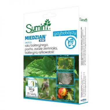 Środek grzybobójczy Miedzian 50 WP Sumin 50 g