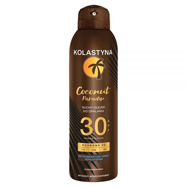 Suchy olejek do opalania Kolastyna Coconut Paradise SPF 30 150 ml
