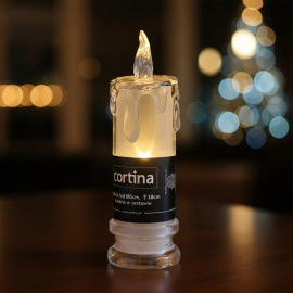 Świeca akrylowa z hologramem 18 cm Cortina