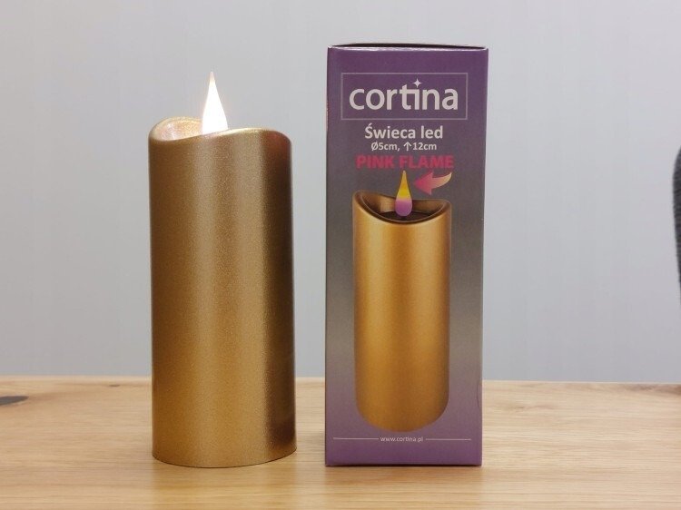 Świeca LED Gold 12 cm x 6 sztuk