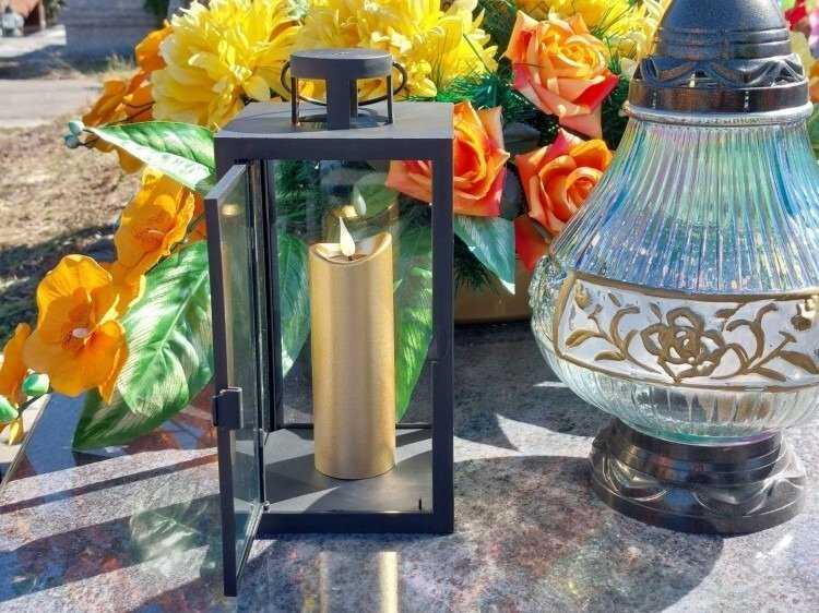 Świeca LED Gold 12 cm