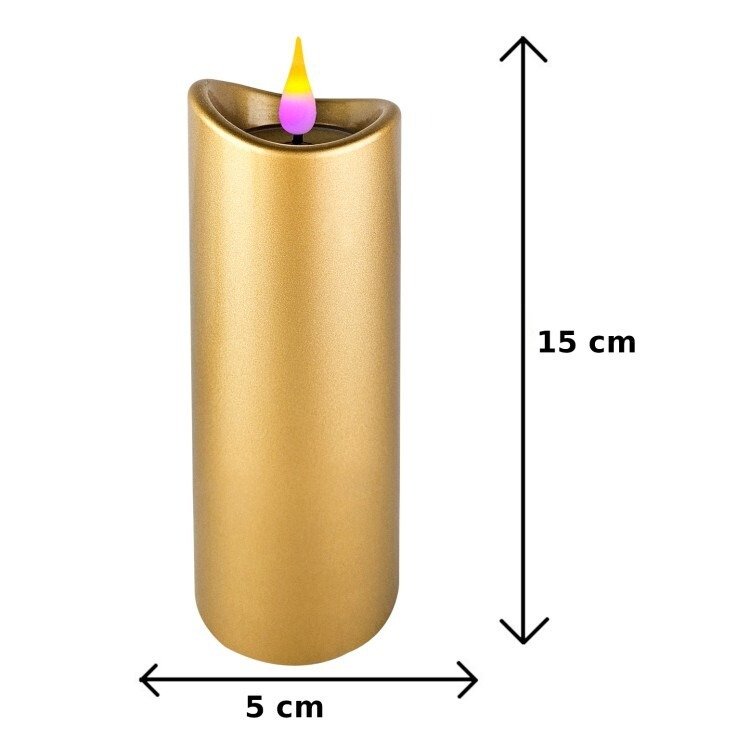 Świeca LED Gold 15 cm