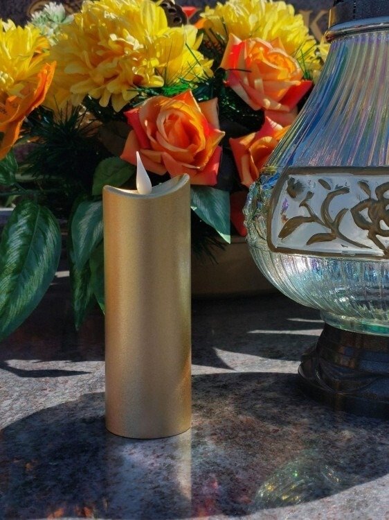 Świeca LED Gold 15 cm