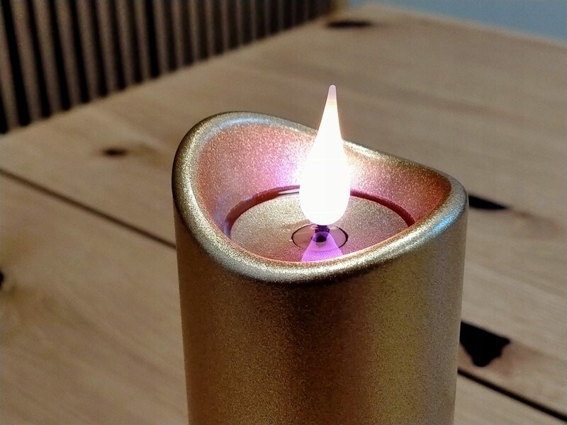 Świeca LED Gold 17 cm