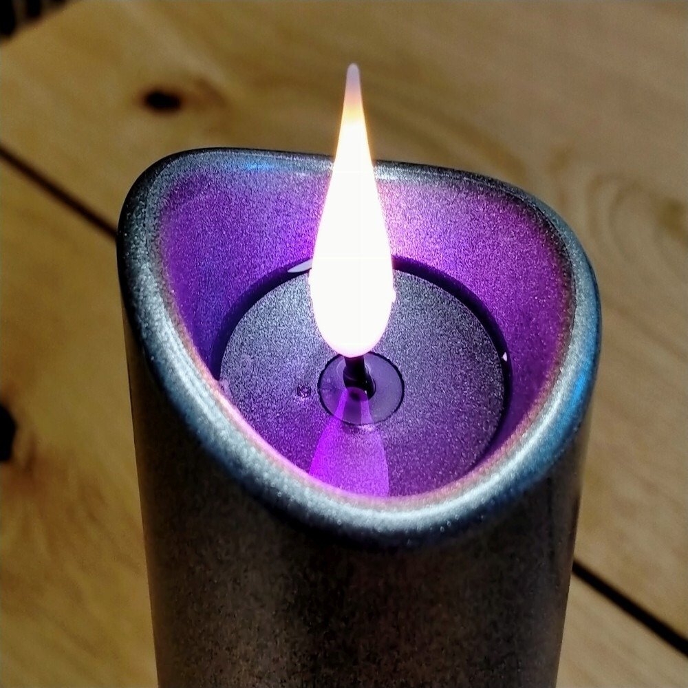 Świeca LED Granitowa 17 cm