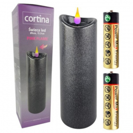 Świeca LED Granitowa 17 cm