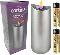 Świeca LED Silver 12 cm