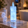 Świeca LED z bateriami zimna biała 18 cm Cortina