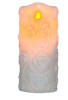 Świeca z różą LED z efektem płomienia biała z bateriami 12,5 cm Cortina x 12 szt
