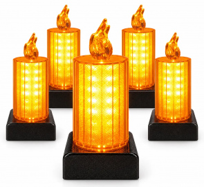 Świeczka LED żywy płomień na baterie 15 cm Cortina x 5szt