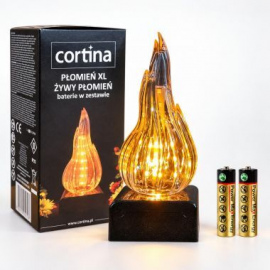 Świeczka LED żywy płomień XL na baterie 15,5 cm Cortina