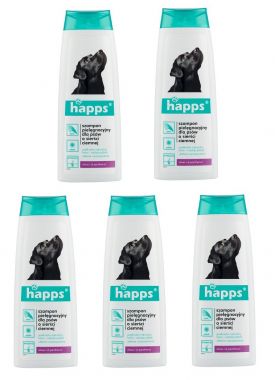 Szampon dla psów o ciemnej sierści Happs 200 ml x 5 sztuk