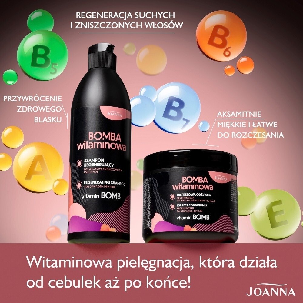 Szampon do włosów Joanna Bomba Witaminowa regenerujący 500 ml