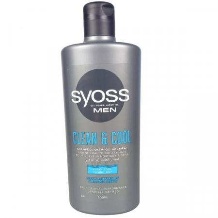 Szampon do włosów Syoss Men Clean&Cool 500 ml