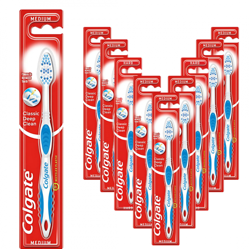 Szczoteczka do zębów Colgate Classic Deep Clean średnia x 10 sztuk