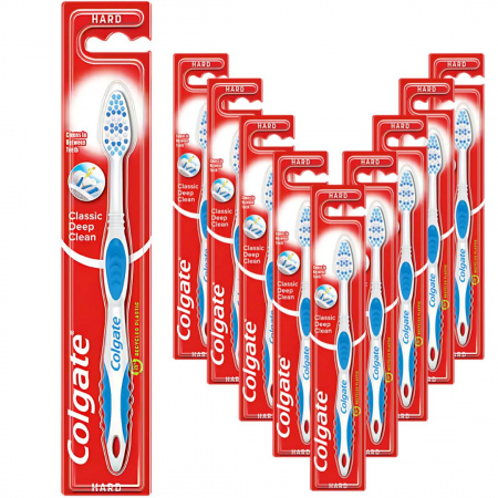 Szczoteczka do zębów Colgate Classic Deep Clean Twarda x 10 sztuk