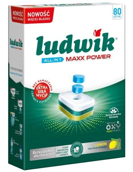 Tabletki do zmywarek Ludwik All in 1 Maxx Power (80 sztuk)