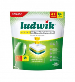 Tabletki do zmywarek Ludwik  All in 1 Ultimate Power Lemon (41 sztuk)