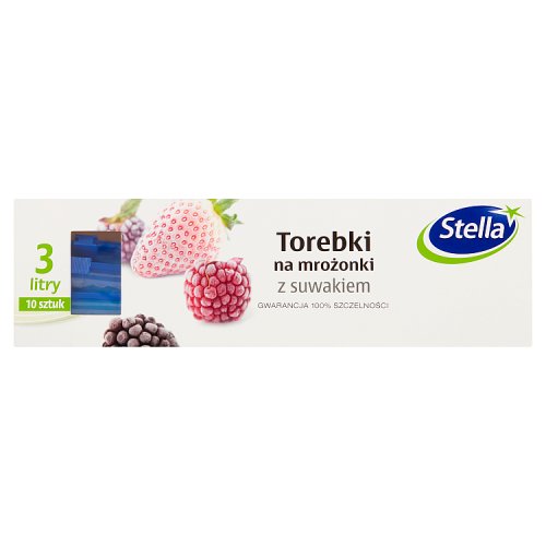 Torebki na mrożonki Stella z suwakiem 3 l (10 sztuk)