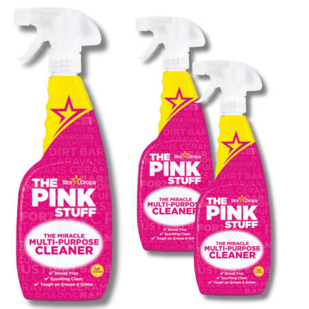 Uniwersalny spray czyszczący Pink Stuff 850 ml x 3 sztuki