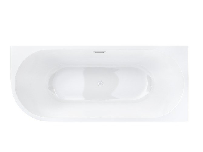 Wanna wolnostojąca narożna Corsan INTERO 170 x 73 Montaż prawostronny Korek klik-klak Biały