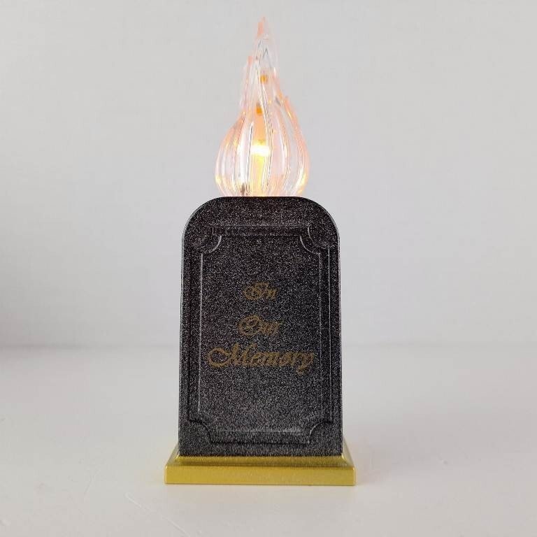 Wkład do zniczy LED z napisem, efektem płomienia z bateriami 16 cm Cortina