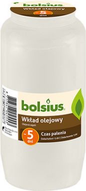 Wkład do zniczy olejowy Bolsius 5 dni (wys.14 cm)